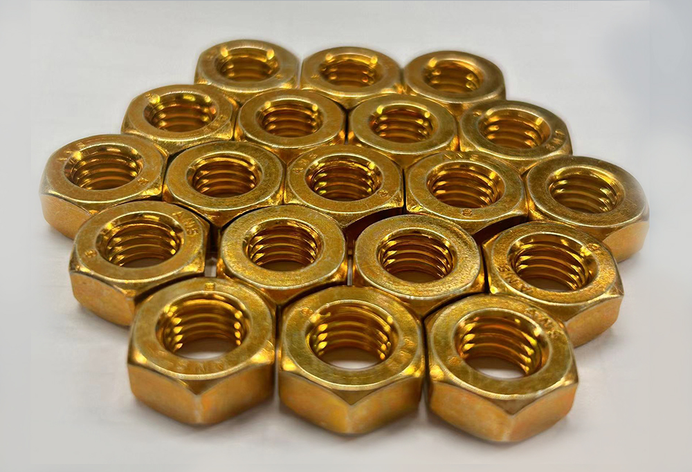 HEX NUT Yellow Zinc Trivalent