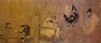 唐代阎立本的《萧翼赚兰亭图》