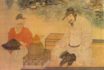 明代丁云鹏《煮茶图》