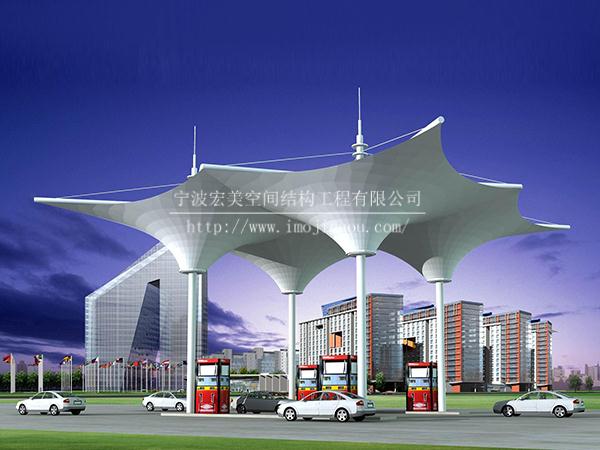 扬州加油站膜结构
