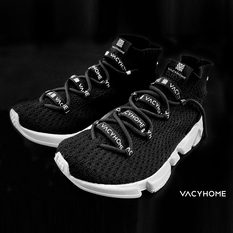 VACYHOME 超轻慢跑袜子鞋 黑色