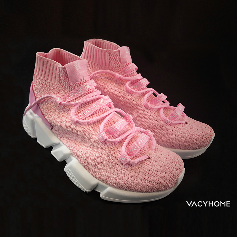VACYHOME 超轻慢跑袜子鞋 粉色  
