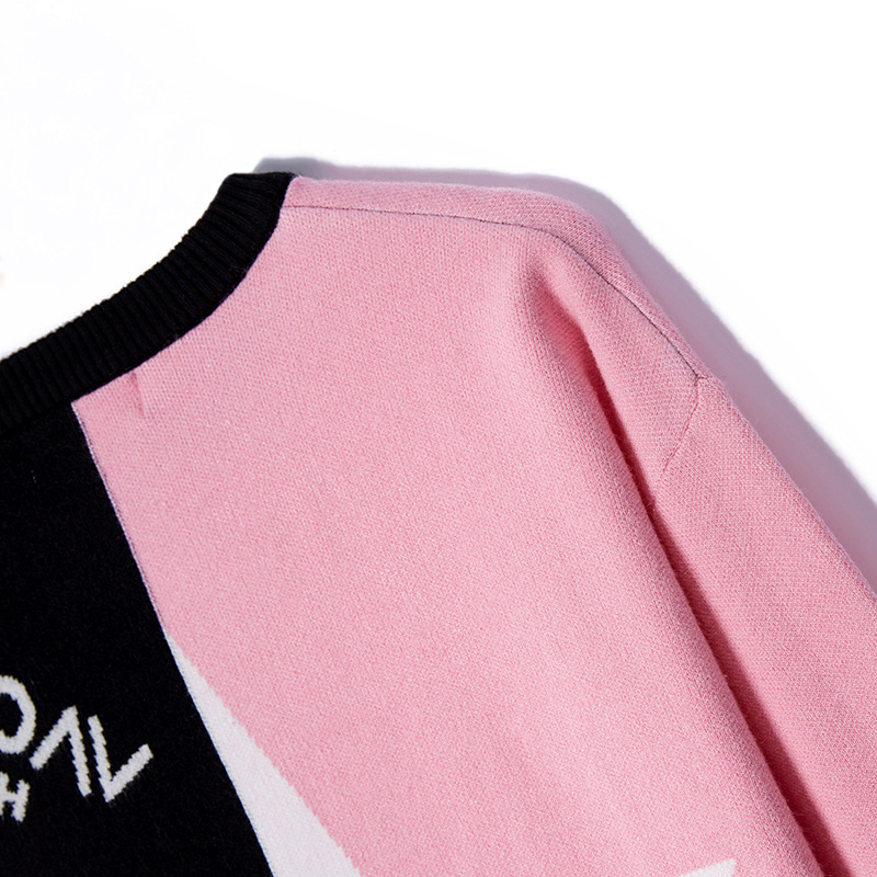 vacyhome 字母星星双拼毛衣