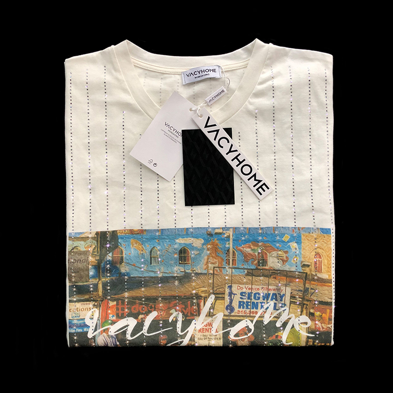 VACYHOME 街头竖排短袖 