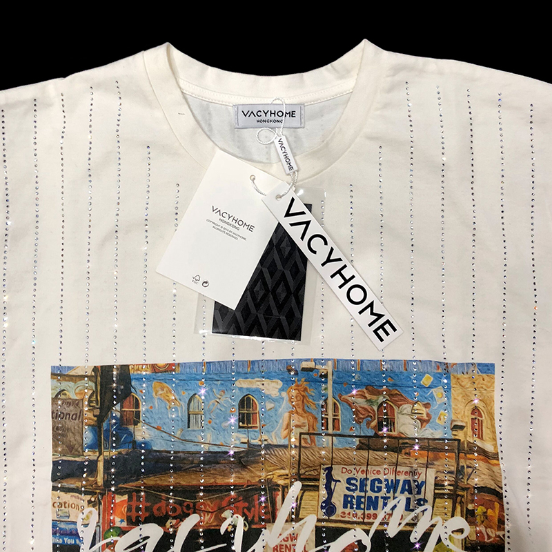VACYHOME 街头竖排短袖 