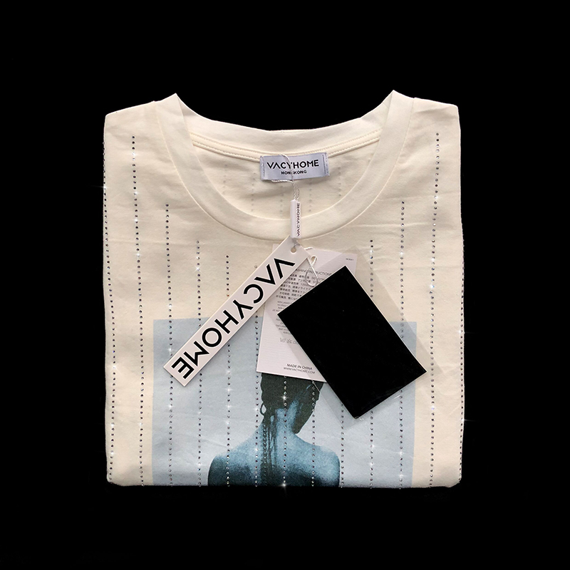 VACYHOME 人物竖排钻短袖