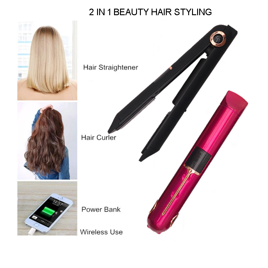 Rchargeable hair flat iron