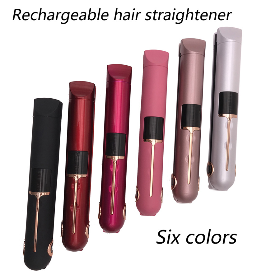 Rchargeable hair flat iron