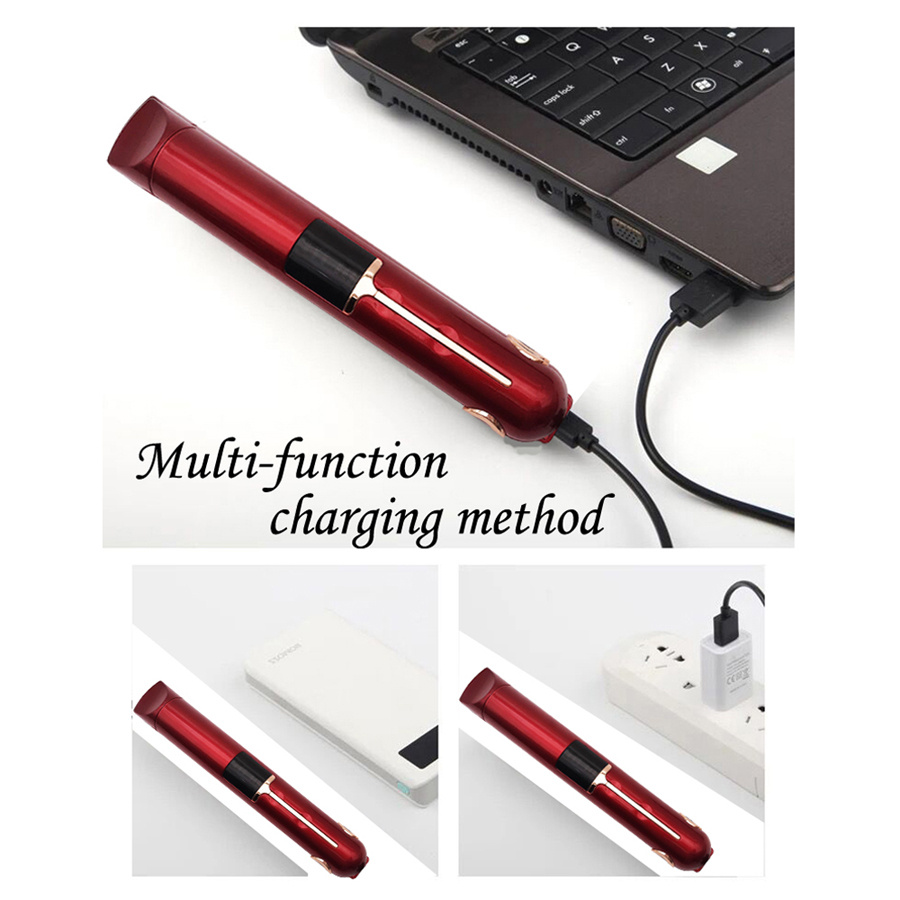 wireless rechargeable hair flat iron