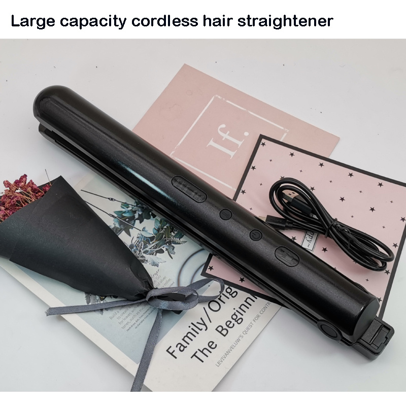 Traveling rechargeable hair styling iron