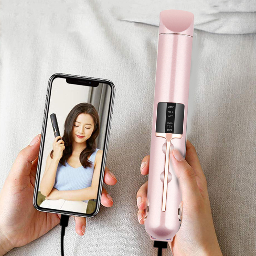 Travel cordless hair flat iron