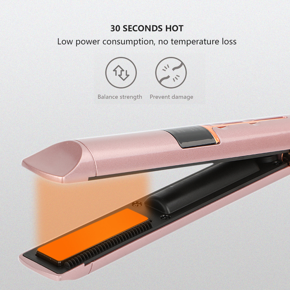 Travel cordless hair flat iron