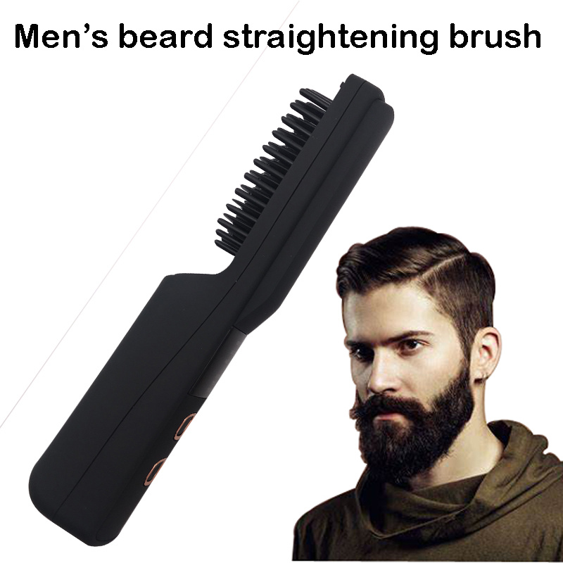 Man's beard straightening brush